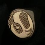 View the image: 14k Eagle signant 10k band size 11